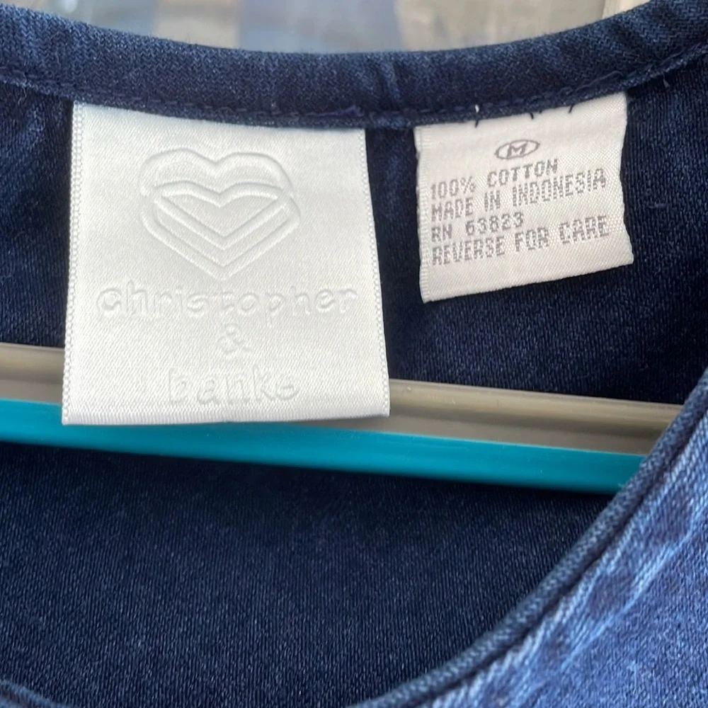 Christopher & Banks Denim Jumper Dress - Picture 7 of 8